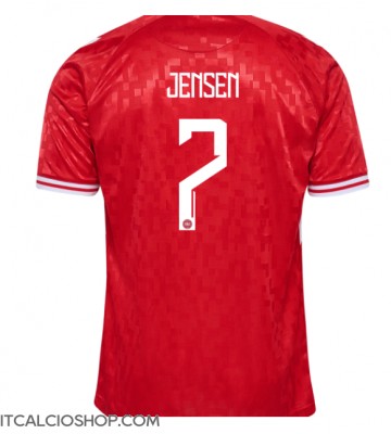 Danimarca Mathias Jensen #7 Prima Maglia Europei 2024 Manica Corta